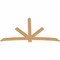 Ekena Millwork Alberta Smooth Timber Gable Bracket, Western Red Cedar, 96"W x 56"H x 1 1/2"D x 5 1/2"F, 14/12 Pitch GBW096X56X0206ALB00SWR - alternate 2